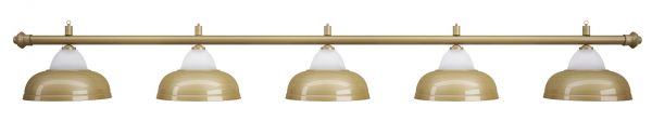 Лампа на пять плафонов "Crown" D38 (матово-бронзовая) ― Бильярдный магазин Альбатрос