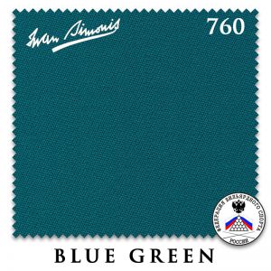 Сукно бильярдное Iwan Simonis 760, 195 см, Blue Green ― Бильярдный магазин Альбатрос