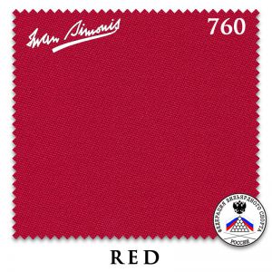 Сукно бильярдное Iwan Simonis 760, 195 см, Red