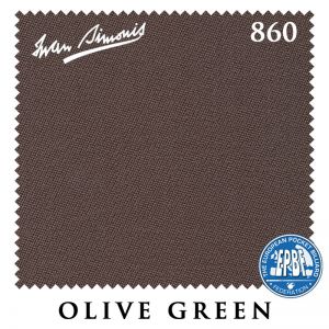 Сукно бильярдное Iwan Simonis 860, 198 см, Olive Green ― Бильярдный магазин Альбатрос